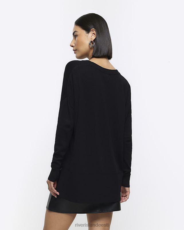 kehakate must naised River Island peenelt kootud kampsun 44TLL450