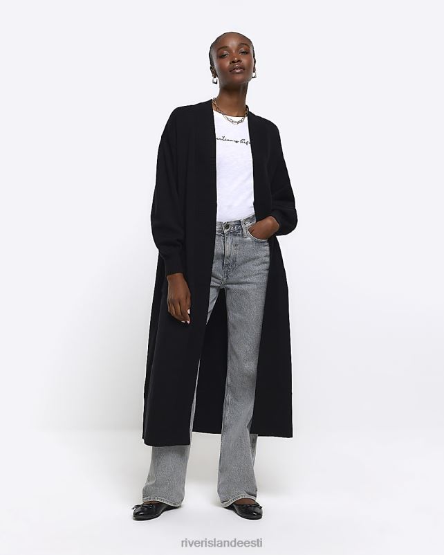kehakate must naised River Island soonik maxi kardigan 44TLL858
