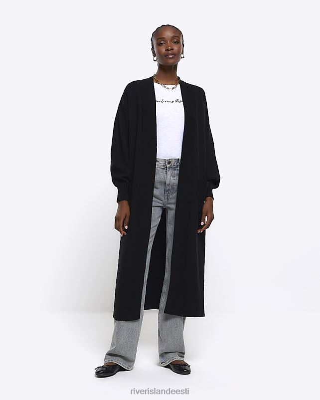 kehakate must naised River Island soonik maxi kardigan 44TLL858