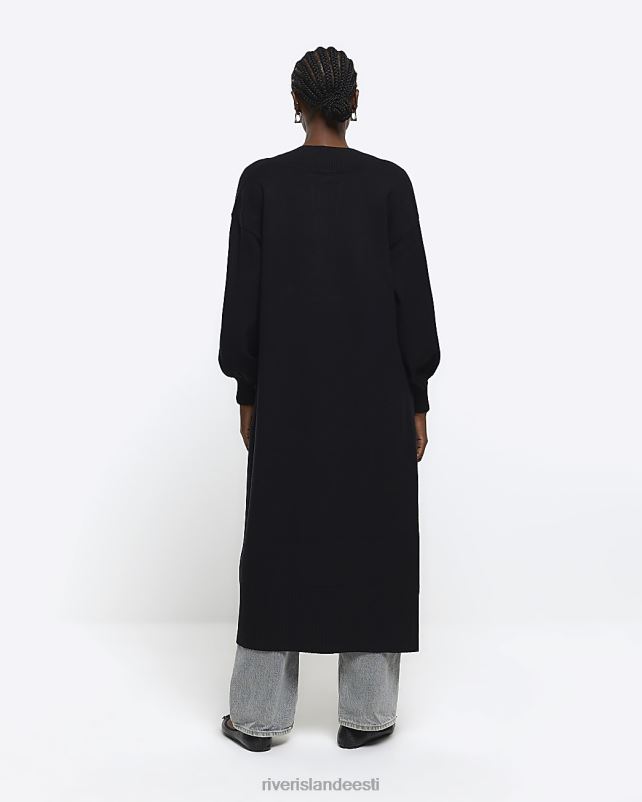 kehakate must naised River Island soonik maxi kardigan 44TLL858