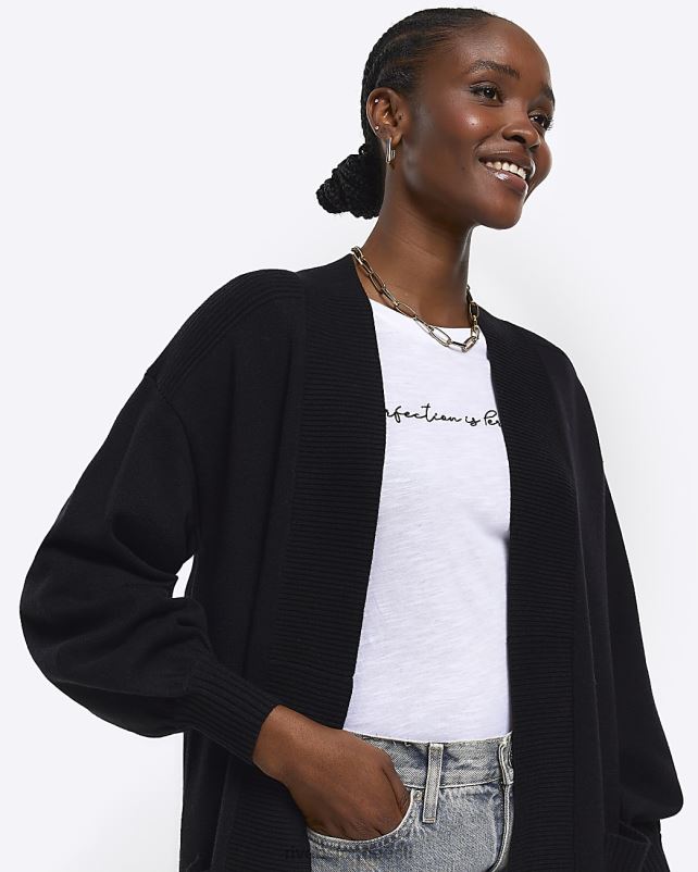 kehakate must naised River Island soonik maxi kardigan 44TLL858