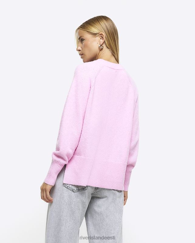 kehakate roosa naised River Island kootud kampsun 44TLL124