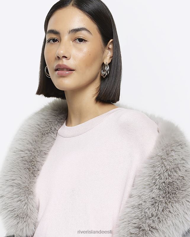 kehakate roosa naised River Island peenelt kootud kampsun 44TLL449