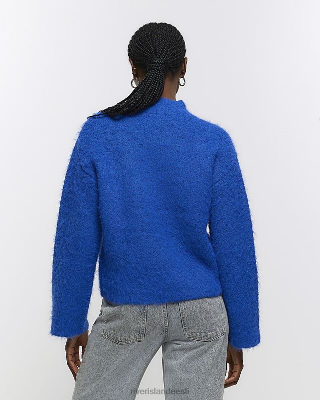 kehakate sinine naised River Island kõrge kaelusega džemper 44TLL552