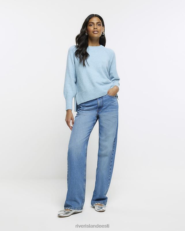 kehakate sinine naised River Island kootud kampsun 44TLL120