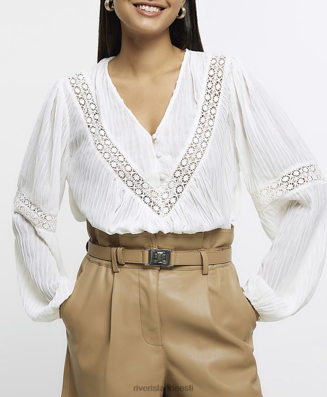 kehakate beež naised River Island kunstnahast paberkotiga lühikesed püksid 44TLL3792