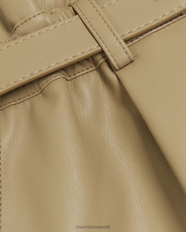 kehakate beež naised River Island kunstnahast paberkotiga lühikesed püksid 44TLL3792