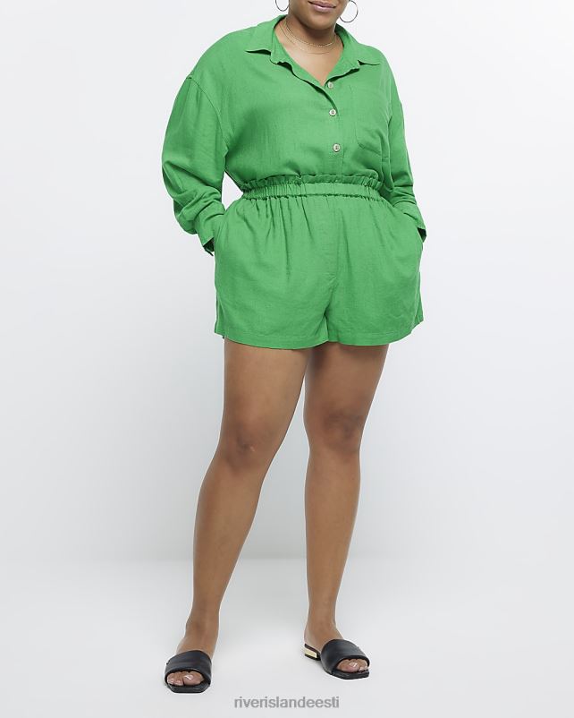 kehakate roheline naised River Island pluss linaga lühikesed püksid 44TLL2229