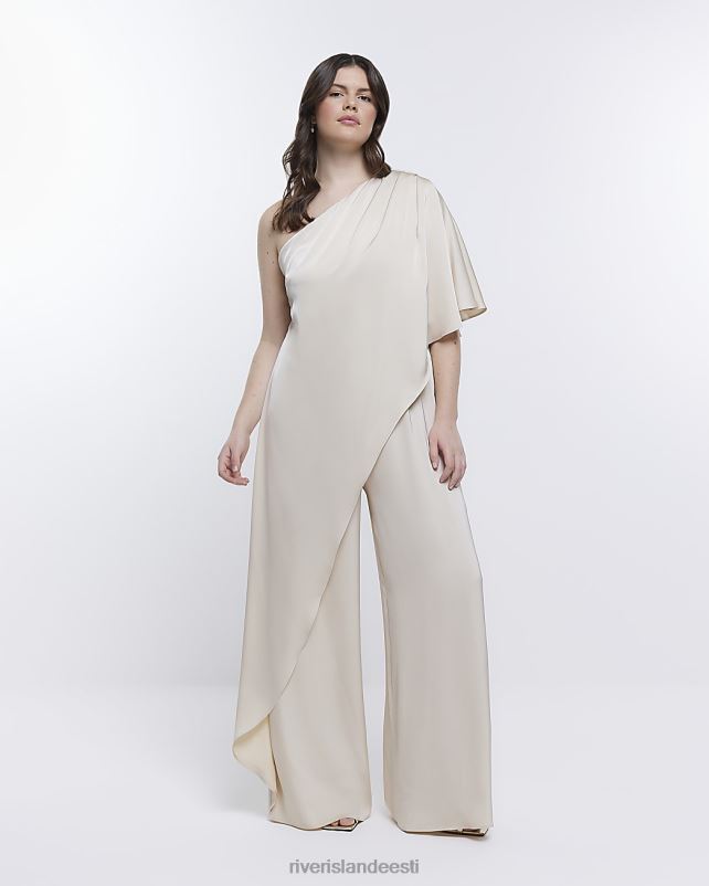 kehakate kreem naised River Island pruutneitsi drapeeritud õlgade kombinesoon 44TLL1878