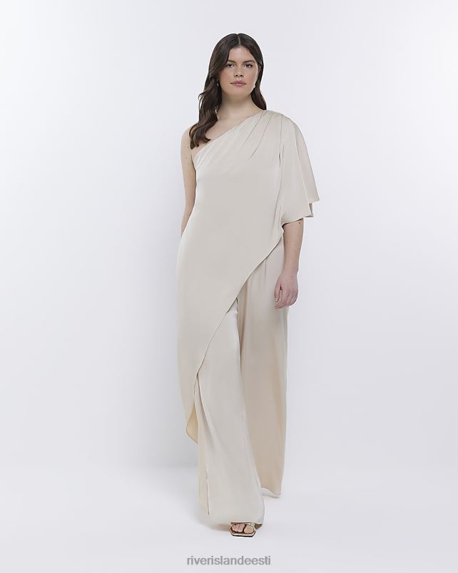 kehakate kreem naised River Island pruutneitsi drapeeritud õlgade kombinesoon 44TLL1878