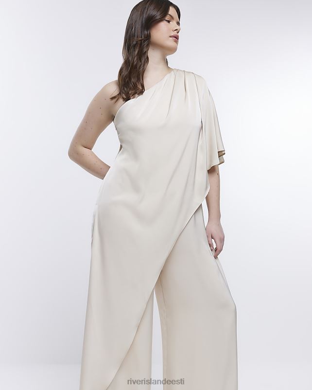 kehakate kreem naised River Island pruutneitsi drapeeritud õlgade kombinesoon 44TLL1878