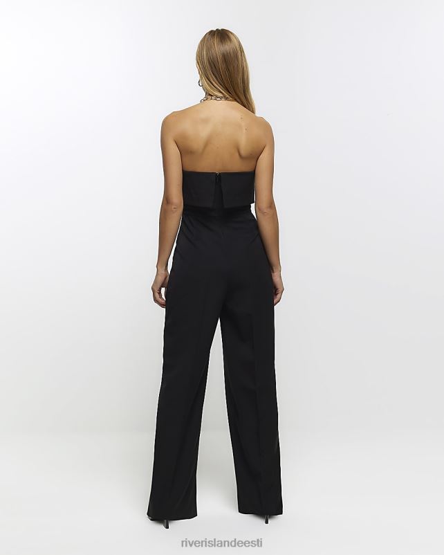 kehakate must naised River Island bleiser bandeau kombinesoon 44TLL3971