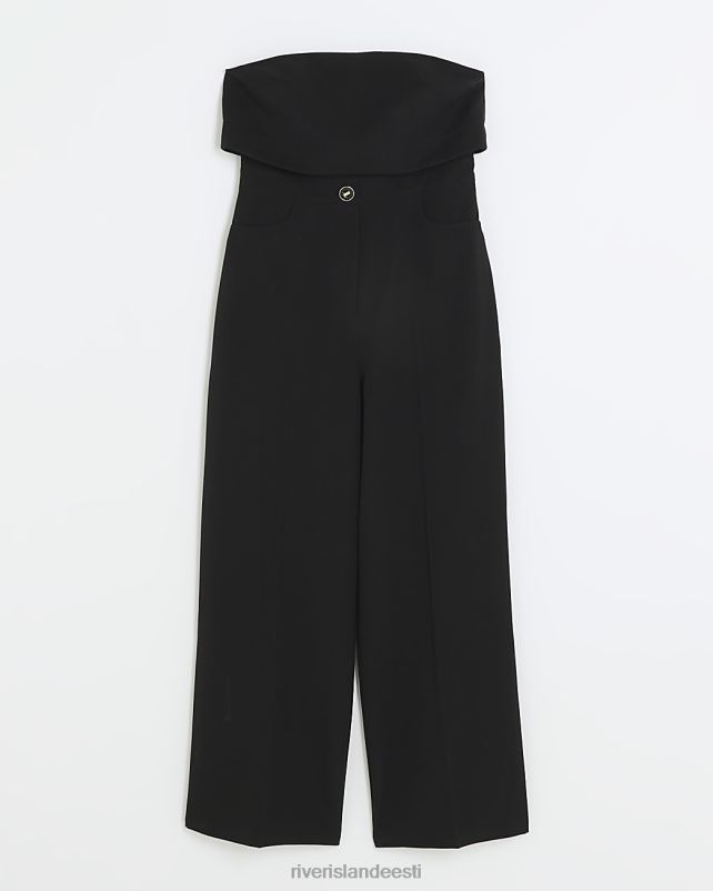 kehakate must naised River Island bleiser bandeau kombinesoon 44TLL3971