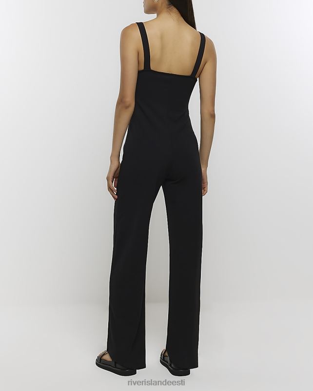 kehakate must naised River Island kallike kaelusega kombinesoon 44TLL4595