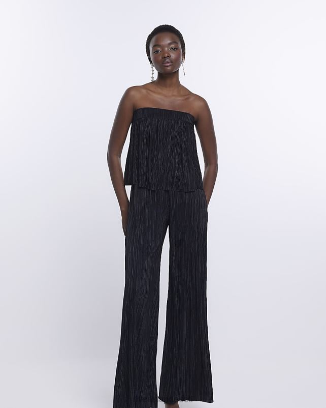 kehakate must naised River Island laia säärega bandeau kombinesoon 44TLL3932