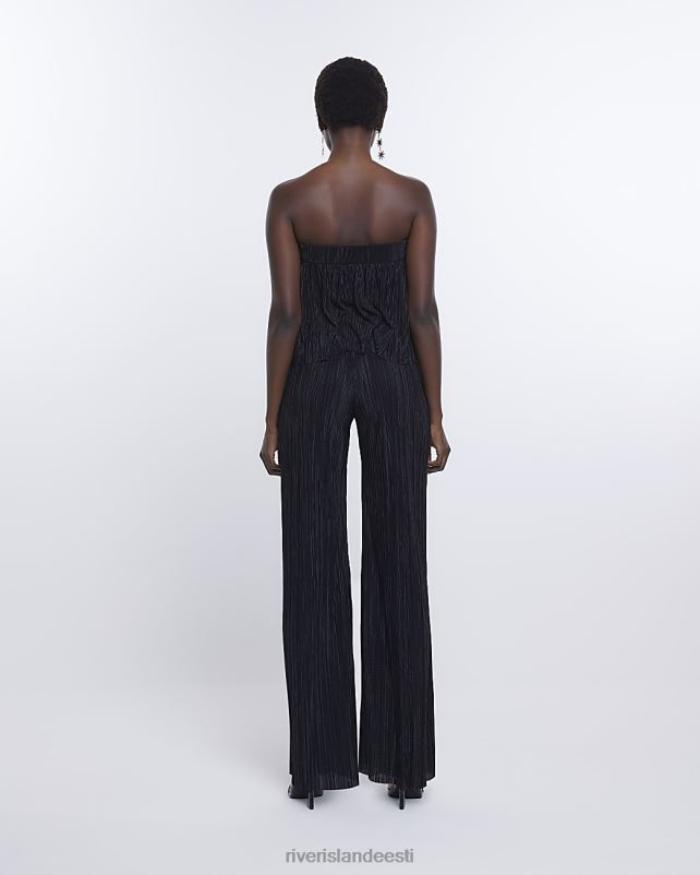 kehakate must naised River Island laia säärega bandeau kombinesoon 44TLL3932