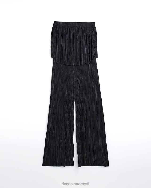 kehakate must naised River Island laia säärega bandeau kombinesoon 44TLL3932