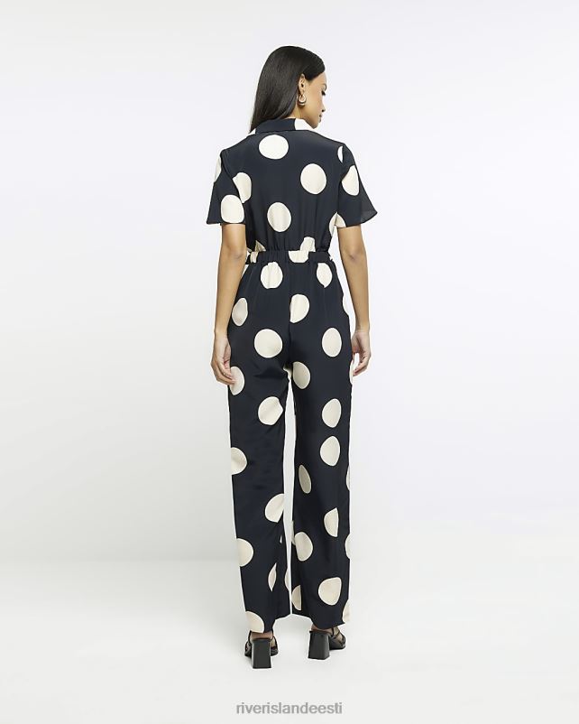 kehakate must naised River Island spot print jumpsuit 44TLL1673