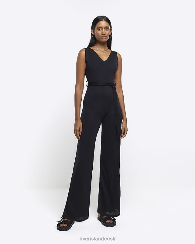 kehakate must naised River Island vööga valgustusega kombinesoon 44TLL1799