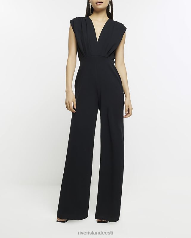 kehakate must naised River Island varrukateta kombinesoon 44TLL4805