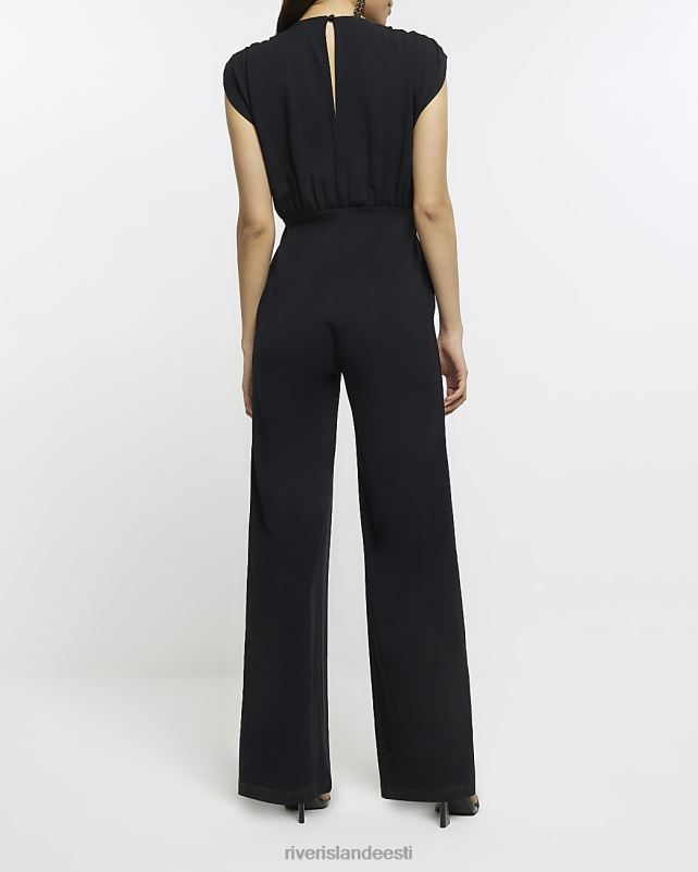 kehakate must naised River Island varrukateta kombinesoon 44TLL4805