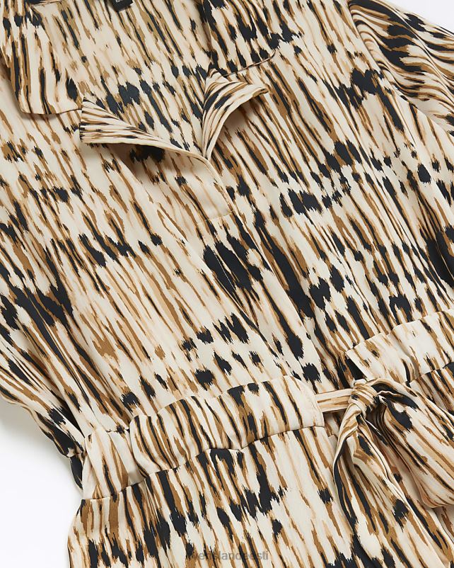 kehakate pruun naised River Island loomamustriga kombinesoon 44TLL1672