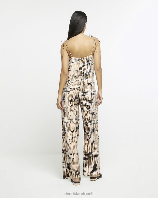 kehakate pruun naised River Island loomamustriga kombinesoon 44TLL1674