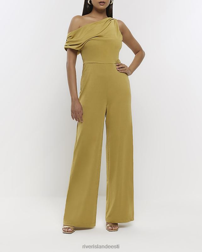 kehakate roheline naised River Island õlgadest välja tõmmatud kombinesoon 44TLL1076