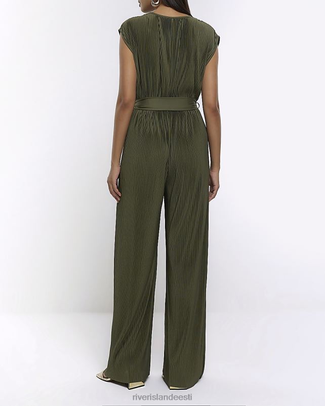 kehakate roheline naised River Island wrap varrukateta kombinesoon 44TLL4666