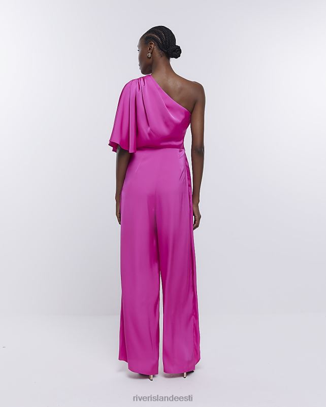 kehakate roosa naised River Island pruutneitsi drapeeritud õlgade kombinesoon 44TLL1879