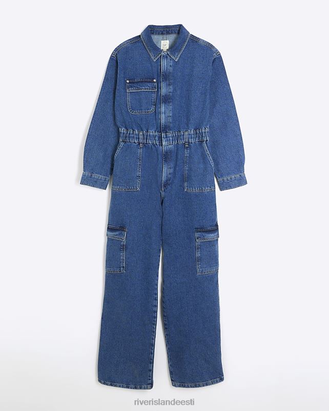 kehakate sinine naised River Island denim utiliidi kombinesoon 44TLL4235