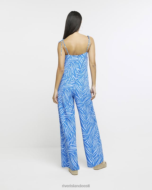 kehakate sinine naised River Island loomamustriga kombinesoon 44TLL1675