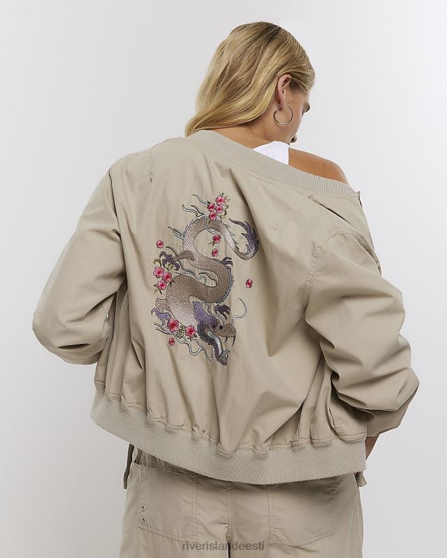 kehakate beež naised River Island bomber jope 44TLL4571