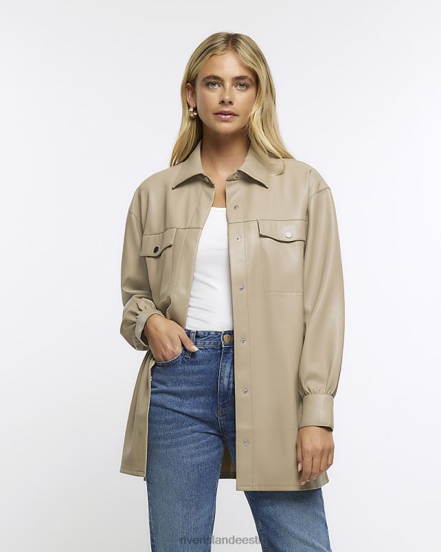 kehakate beež naised River Island kunstnahast jakk 44TLL536