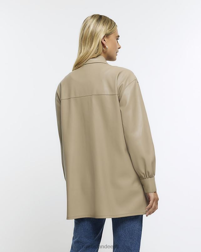 kehakate beež naised River Island kunstnahast jakk 44TLL536