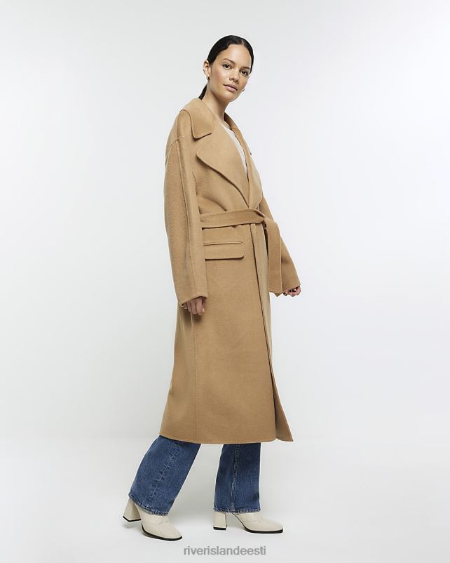 kehakate beež naised River Island villasegu vöömantel 44TLL4005