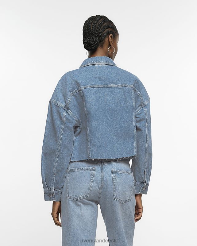 kehakate denim naised River Island kärbitud jope 44TLL1543