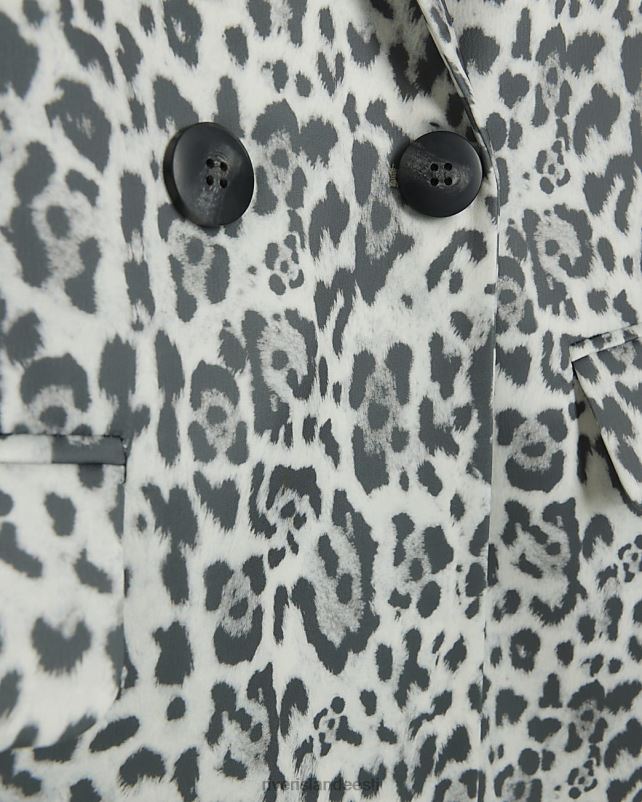 kehakate hall naised River Island loomamustriga bleiser 44TLL3891