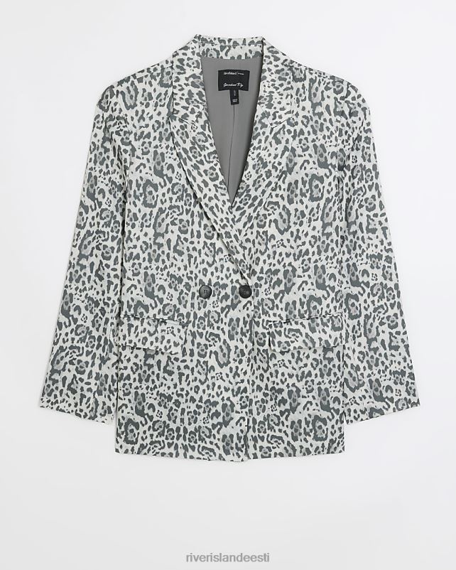 kehakate hall naised River Island loomamustriga bleiser 44TLL3891