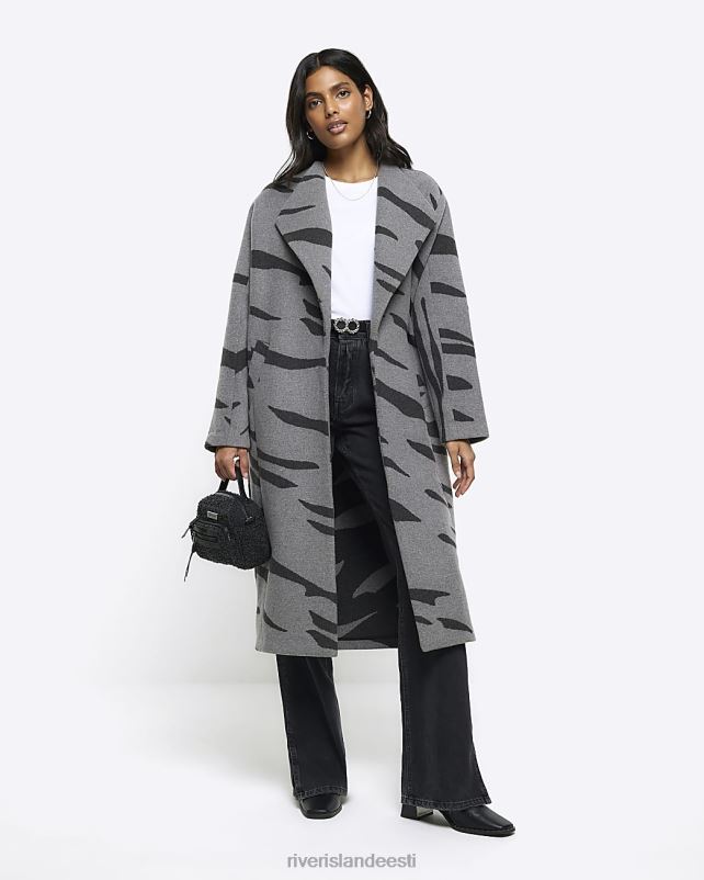 kehakate hall naised River Island sebraprint ärakukkuma mantel 44TLL4166