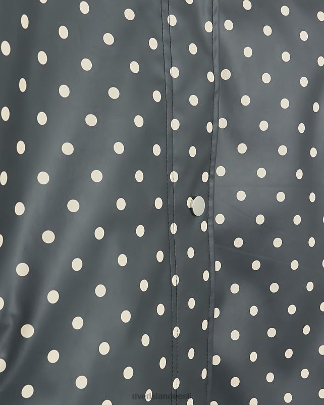 kehakate hall naised River Island täpiline kapuutsiga vihmamakk 44TLL725