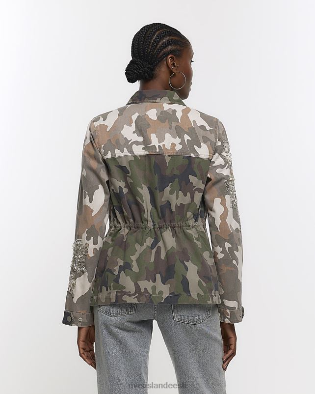 kehakate khaki naised River Island camo kaunistatud tarbevarras 44TLL4399