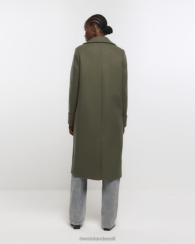 kehakate khaki naised River Island rullvarrukatega õngejada mantel 44TLL4225