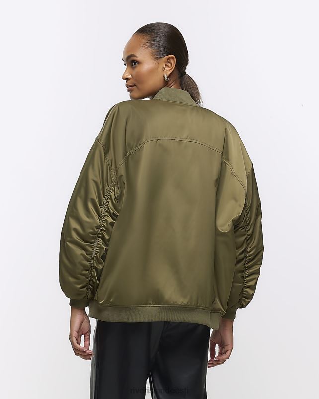 kehakate khaki naised River Island vabaaja bomber jope 44TLL72