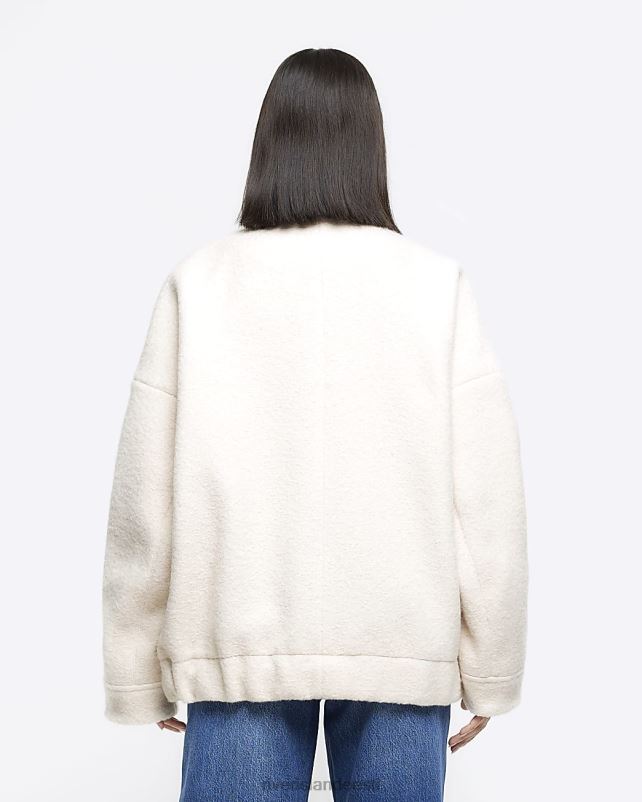 kehakate kreem naised River Island ülisuur bomber jope 44TLL24