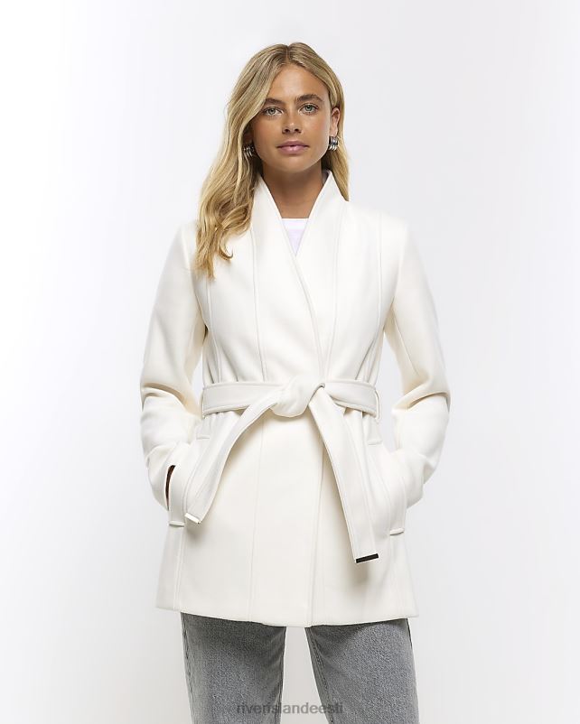 kehakate kreem naised River Island vööga ümbrismantel 44TLL3725