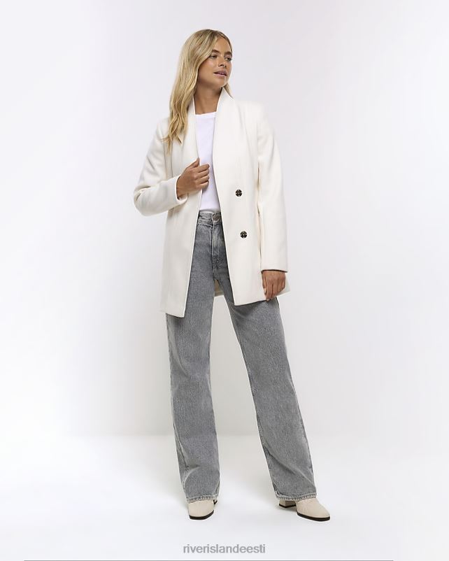 kehakate kreem naised River Island vööga ümbrismantel 44TLL3725