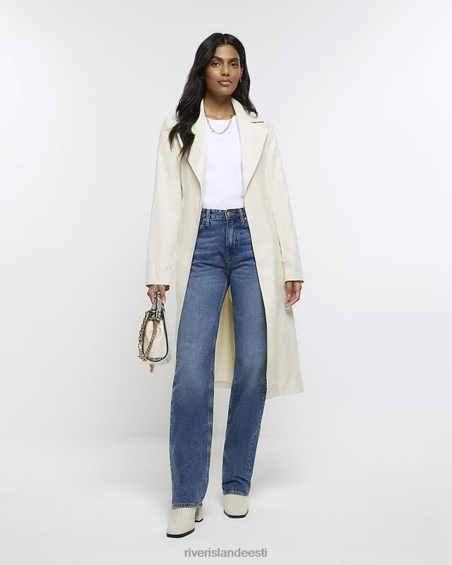 kehakate kreem naised River Island vööga trentšmantel 44TLL74