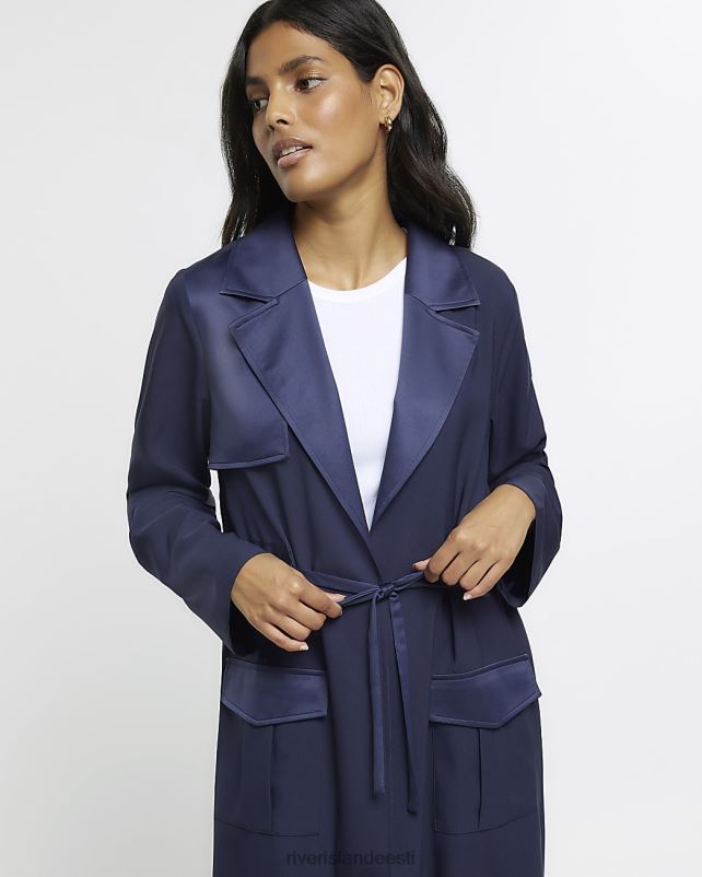 kehakate merevägi naised River Island satiinist õngejadaga tolmumantel 44TLL953