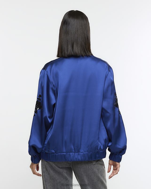 kehakate merevägi naised River Island satiinkaunistusega bomber jope 44TLL3972